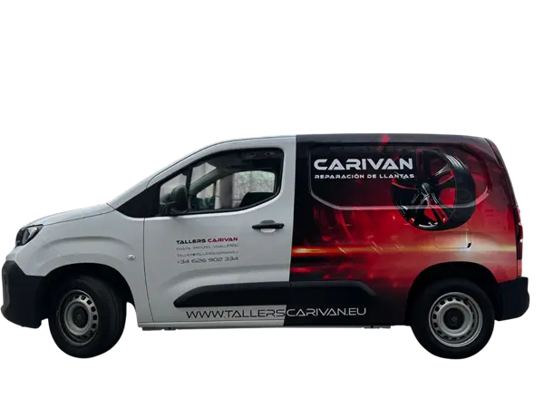 Estés donde estés, te lo ponemos fácil. En la comarca del Maresme recogemos tus llantas personalmente con nuestra propia furgoneta Carivan, con trato directo y sin intermediarios. Si estás en cualquier otro punto de España, gestionamos la recogida y entrega con transporte especializado y asegurado a todo riesgo.
