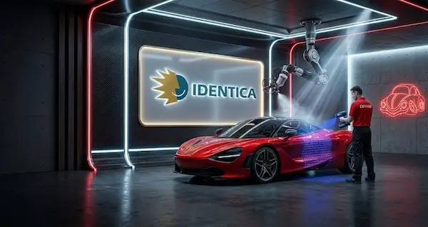 Tu joya no se merece "mezclas a ojo". En Tallers Carivan nos enorgullece ser miembros exclusivos de la red premium IDENTICA. Trabajamos bajo los estándares más estrictos de calidad europea para garantizar que tu vehículo salga con un acabado de exposición.