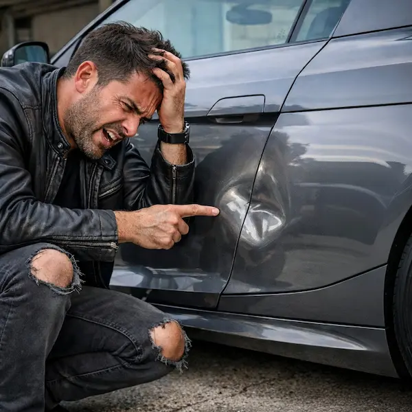 Aparcas con cuidado, vuelves y ahí está: la marca de la puerta del coche de al lado en tu aleta. Es frustrante, pero tiene arreglo inmediato. Trabajamos el panel desde el interior con herramientas milimétricas para hacer desaparecer la abolladura por completo. Nadie sabrá que ese golpe estuvo ahí. Trabajo quirúrgico para que no tengas que dejar tu coche días en el taller por un descuido ajeno.