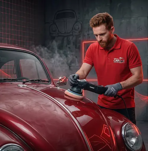 ¿Tu coche ha perdido el color? El sol y los túneles de lavado lo llenan de microarañazos y le quitan el lustre. Adrian Bustos, nuestro Técnico Integral en Preparación y Plancha, aplica su técnica avanzada de detailing para devolverle ese brillo espejo sin necesidad de pasar por nuestra cabina de pintura premium. Él realiza un pulido meticuloso en 3 fases (corte, pulido y acabado) que te permite volver a estrenar tu coche. Complementa el trabajo de Adrian con nuestro abrillantado de faros para un rejuvenecimiento total, todo centralizado en Batista i Roca 42, Edificio A.